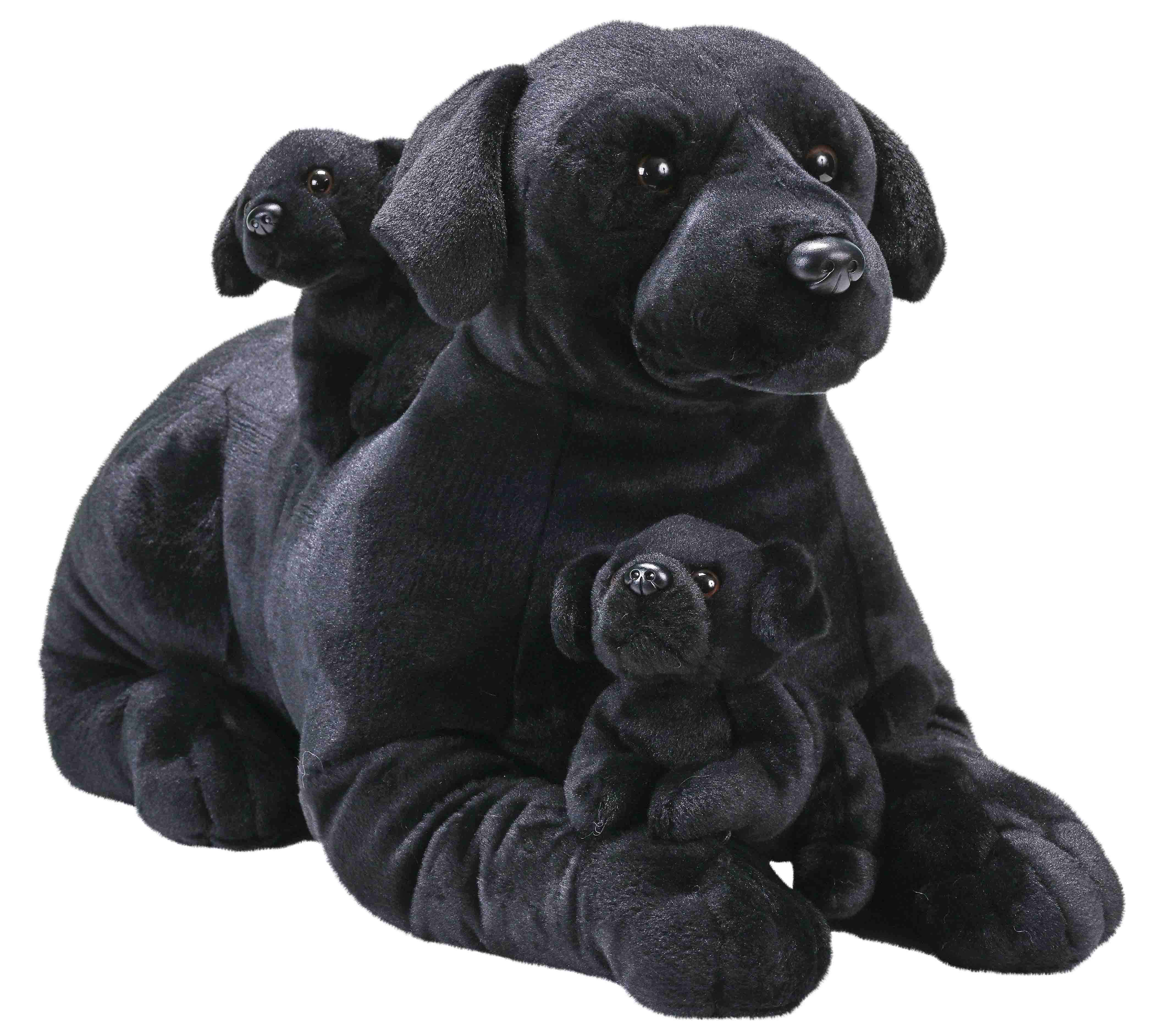 Cuddlekins Jumbo Mom Puppies Black Labrador 30