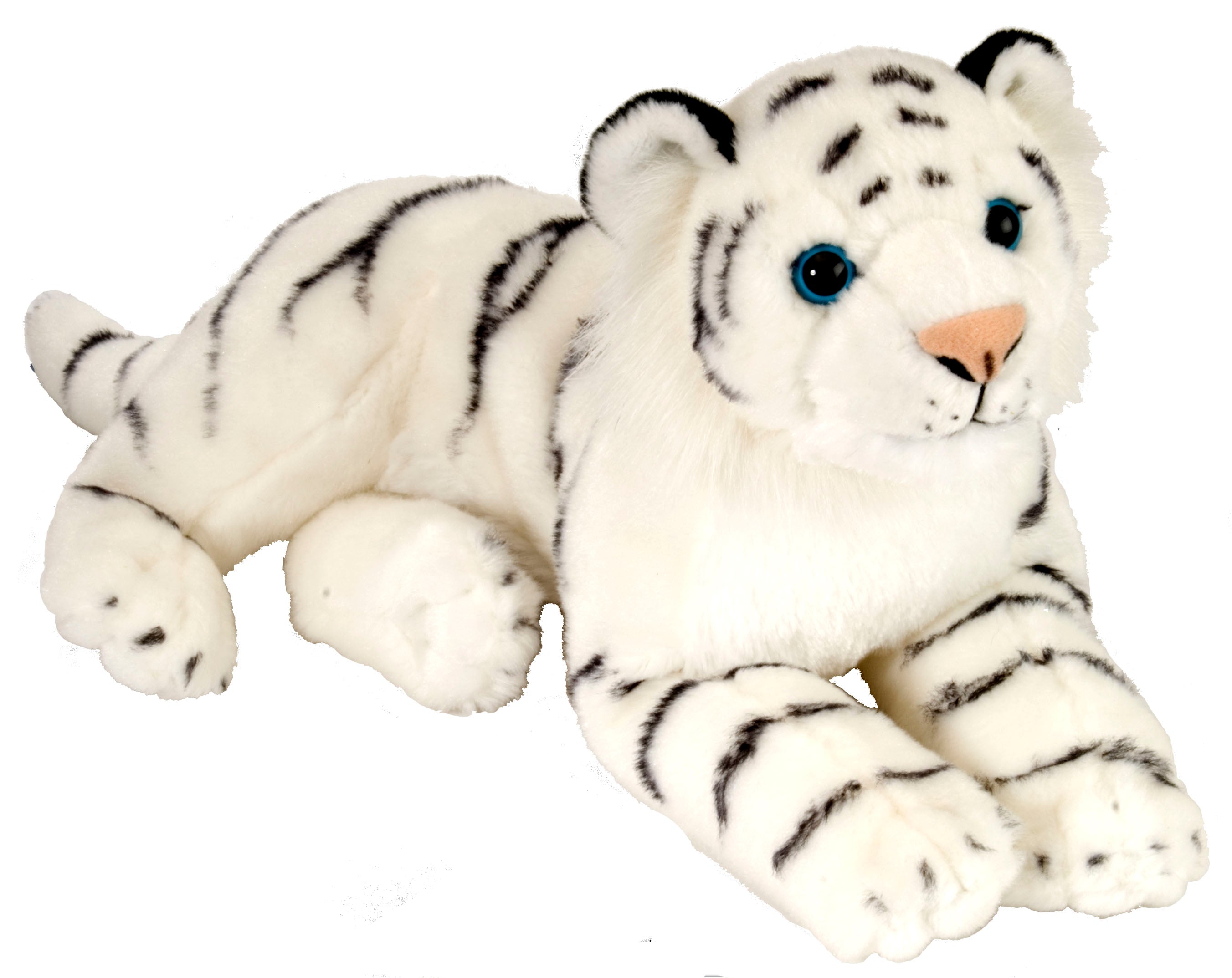 Cuddlekins Laying White Tiger 12"