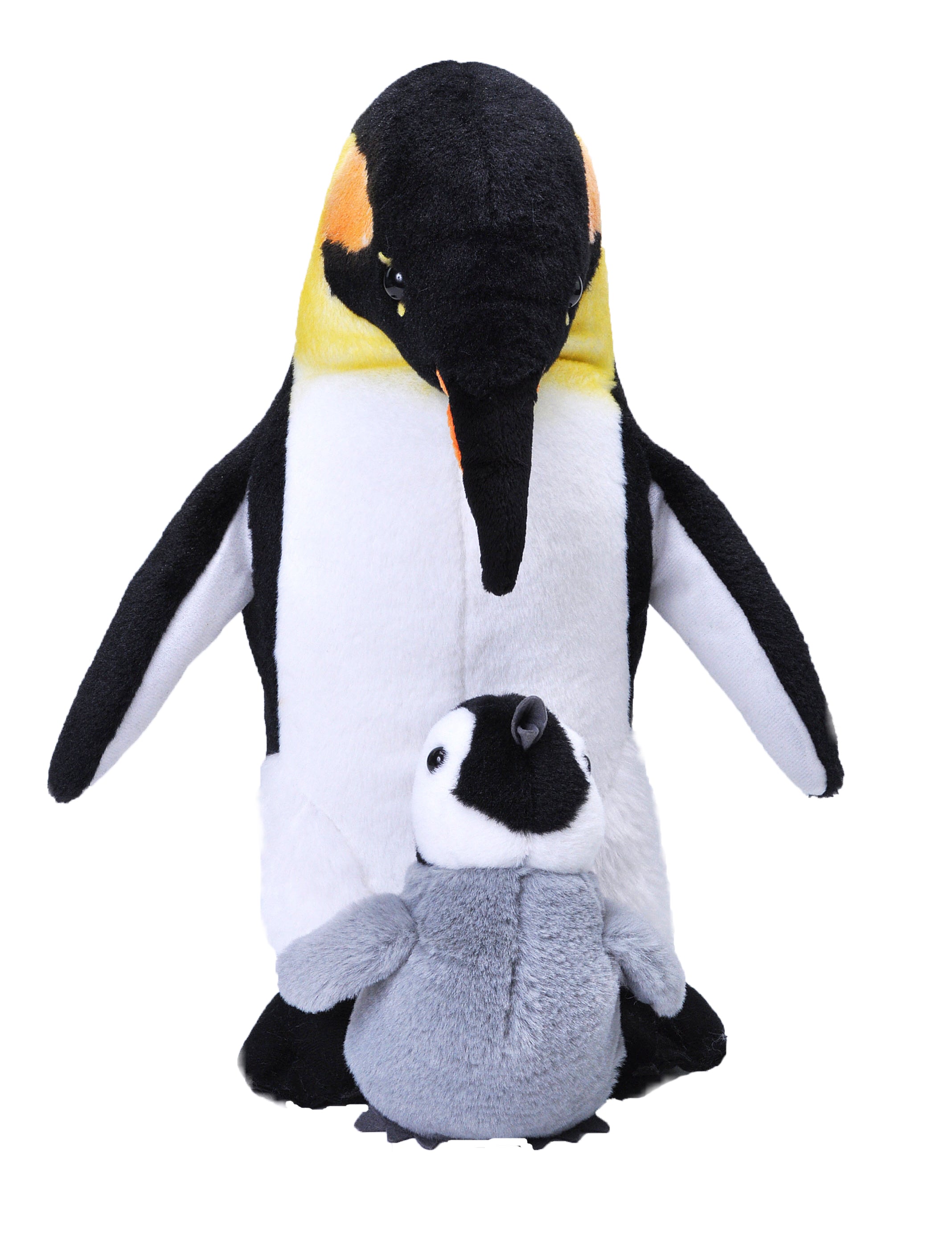 Mom & Baby Emperor Penguin Stuffed Animal 12"