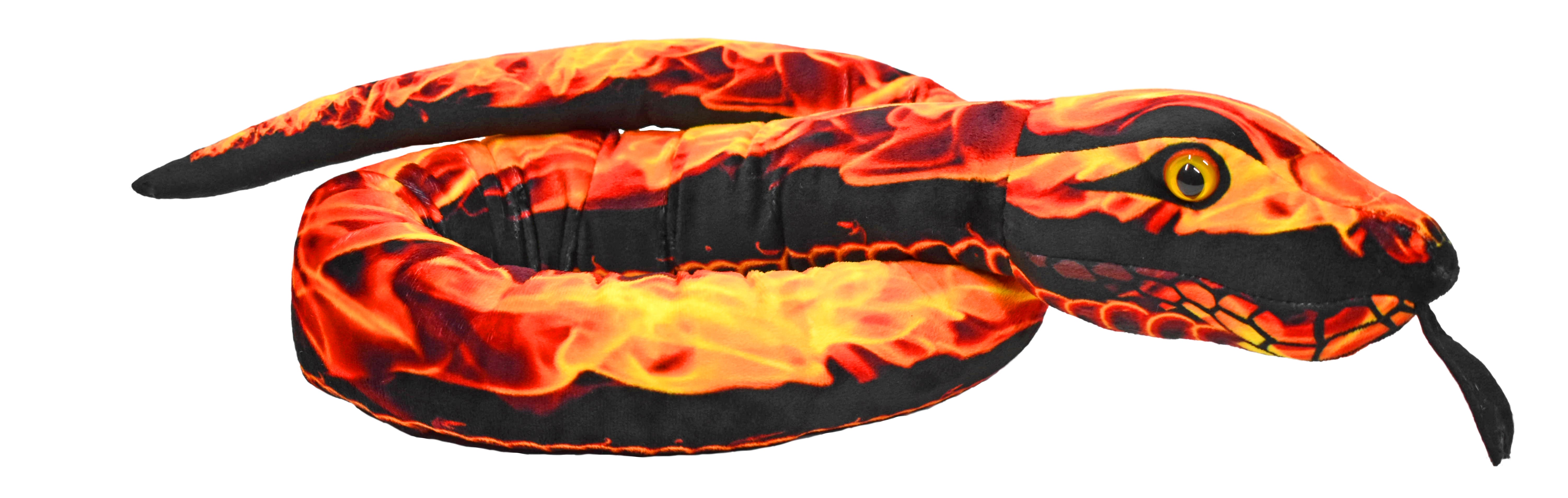 Plush Snake Flames Snake Stuffed Animal 54"