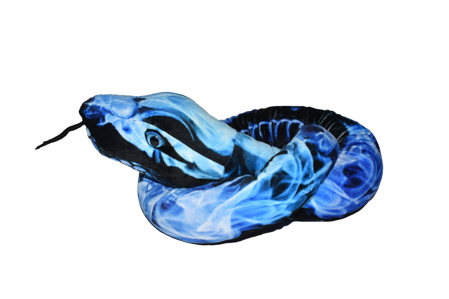 Plush Blue Flames Snake 54"